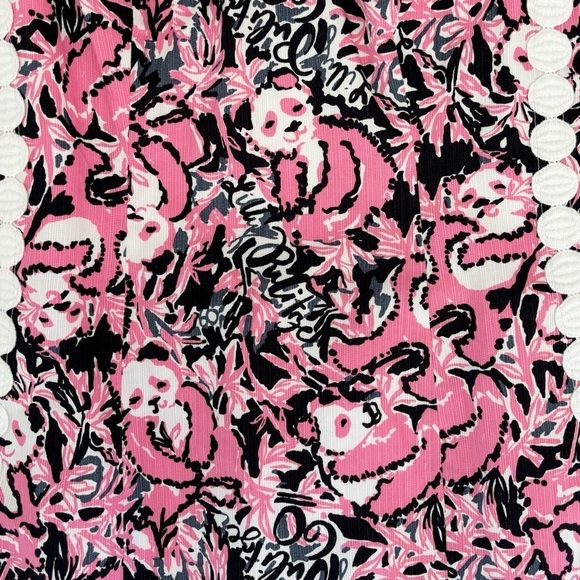 Lilly Pulitzer Panda Print Mila Shift Dress Women's Size 00 EUC - Picture 2 of 4